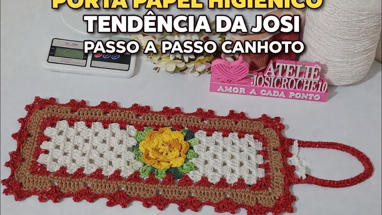 Porta Papel Higiênico Tendência da Josi, versão canhota#passoapasso#portapapelhigienico 