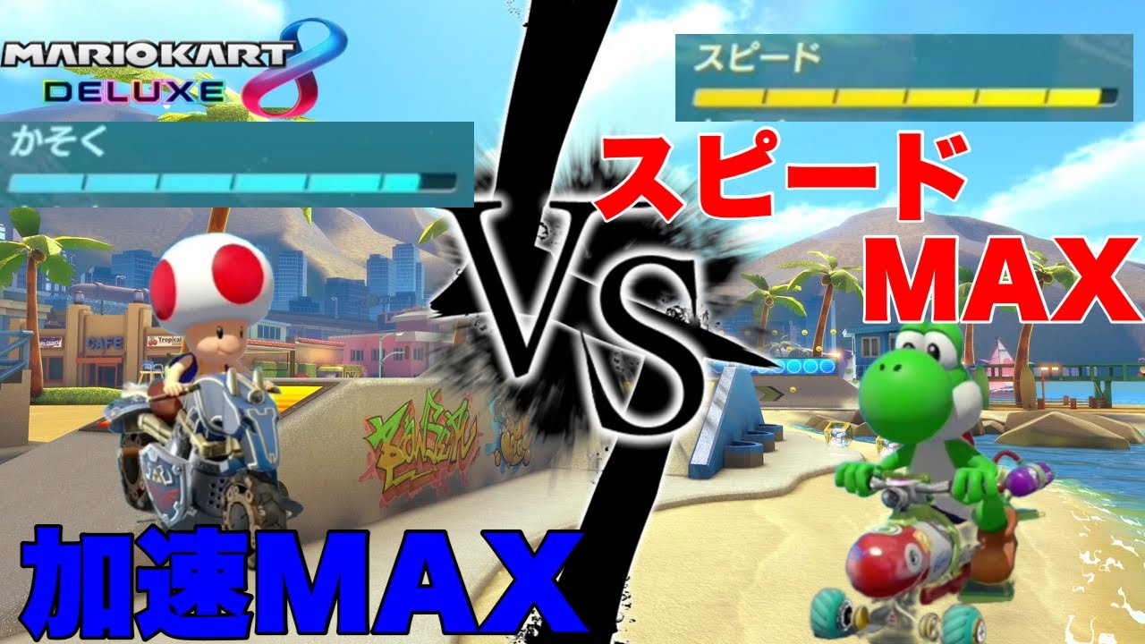 Verification] Max Acceleration vs Max Speed ​​in Mario Kart 8