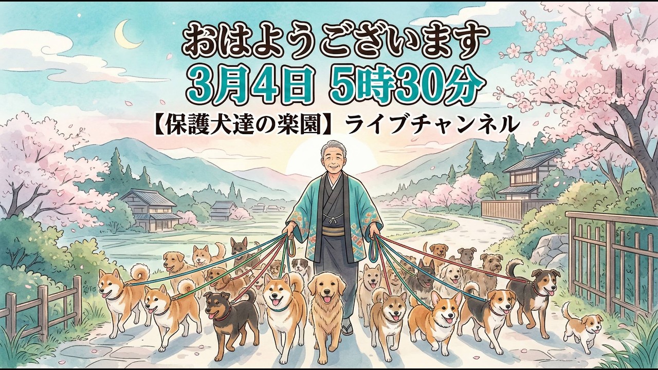 全ての犬の躾は迎え入れにあるんです　3月4日5時30分