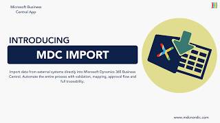 MDC Import - Automated Excel Import for Business Central