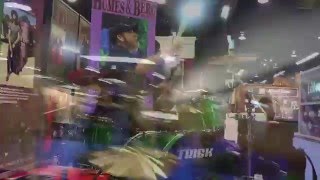 Chip Ritter Juggling Drumsticks Humes Berg Booth
