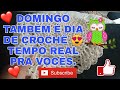 Crochê do Domingo! Porque Domingo também é dia de crochê!! Tempo real#croche #coruja