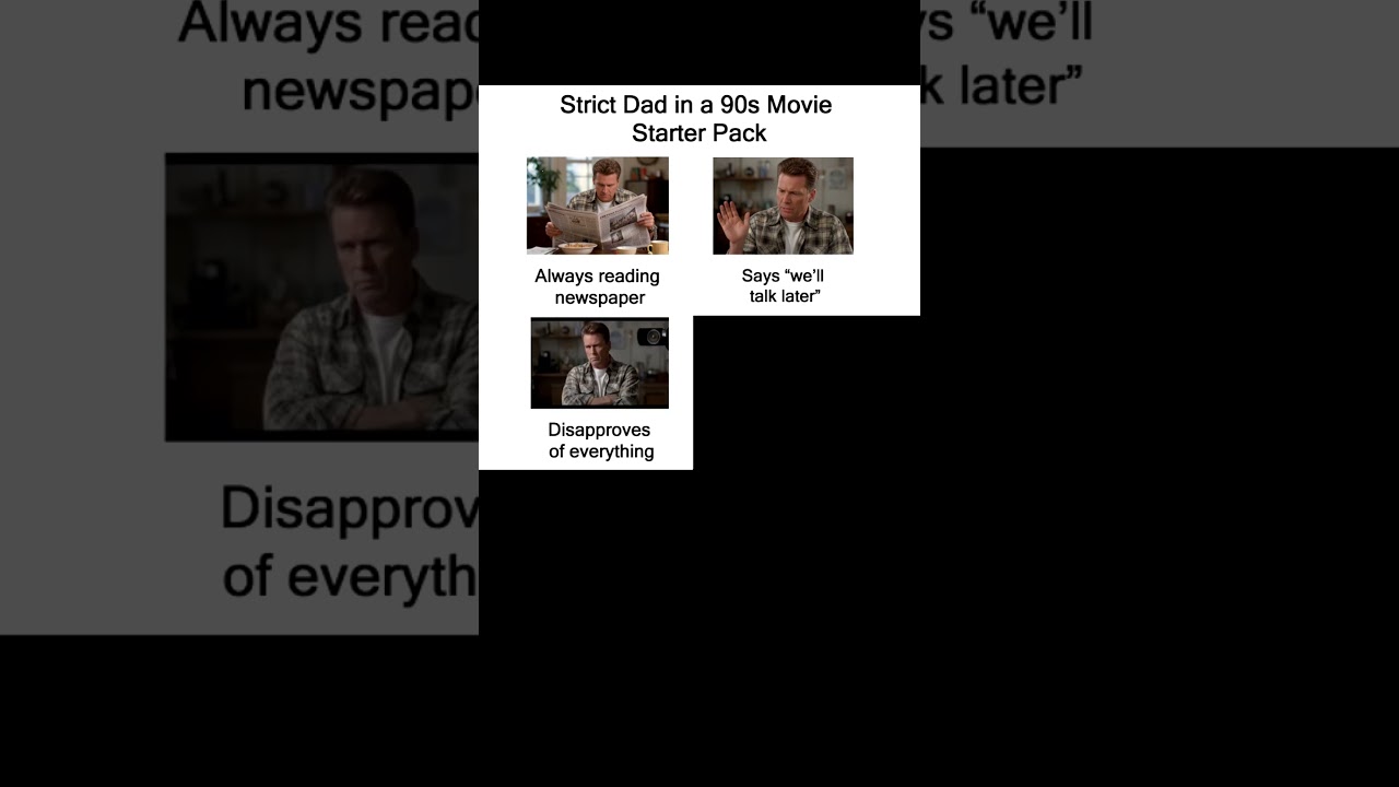 Стартовый набор «Строгий папаша в фильме 90-х»