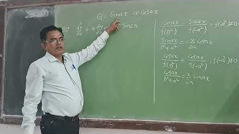 P I of sinax and cosax(Linear differential equations with constant coefficients)