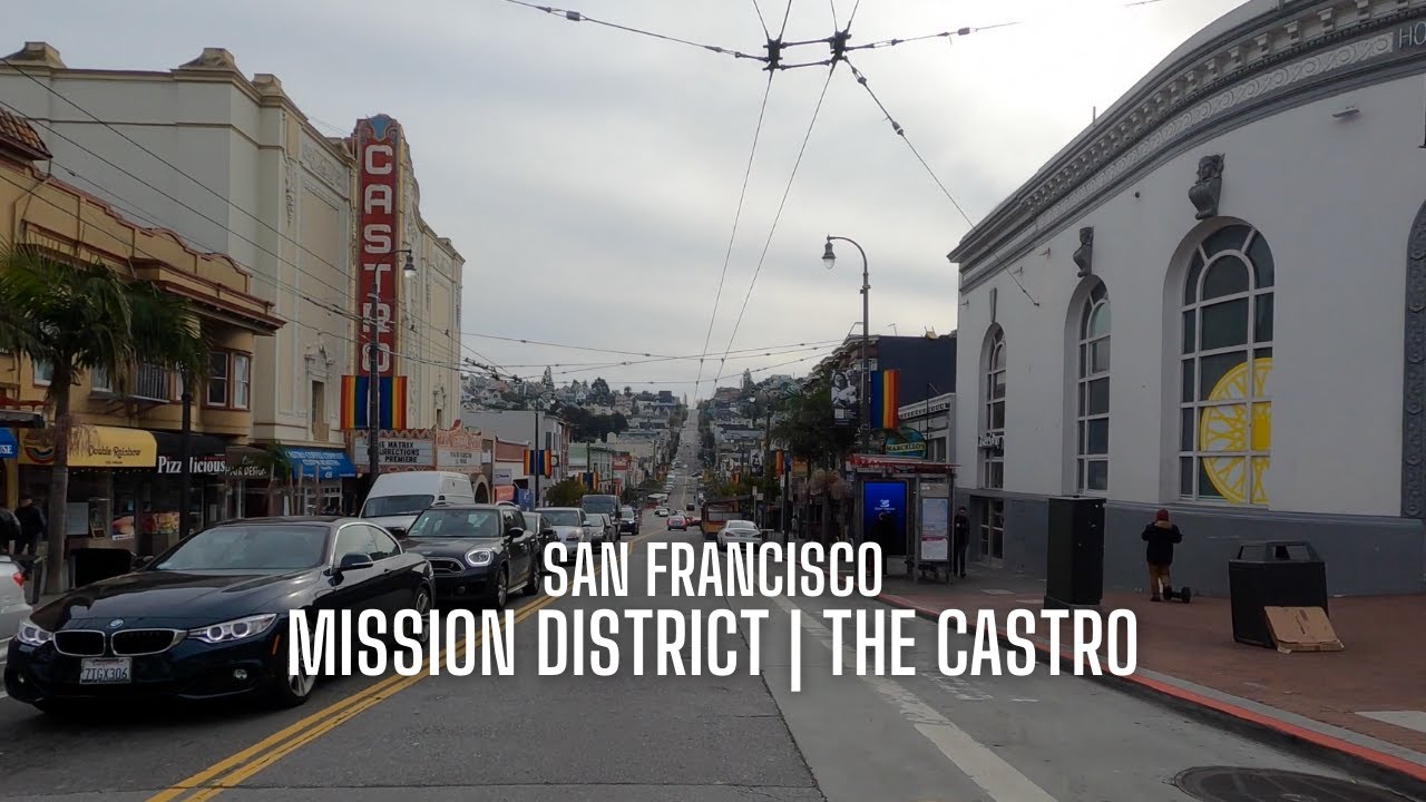 [4K] San Francisco, Mission District, The Castro, Duboce Triangle, Mission St, Market St, Castro St