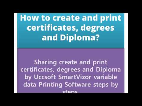 Variable data printing software to finish thousands of certificates in a minute