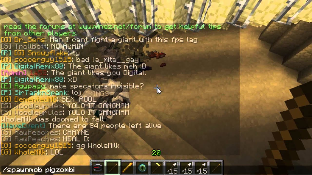 Minecraft: MineZ - Wave Event (Admin POV)