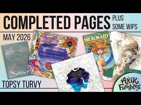 Completed Coloruring Pages & WIPs - May 2026