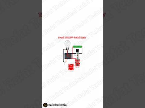 ⚡Smart Touch Switch Using Relay💡 220V Bulb | DIY Electronics Project