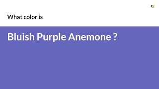Bluish Purple Anemone color #6666bb hex color - Blue color - Warm color 6666bb