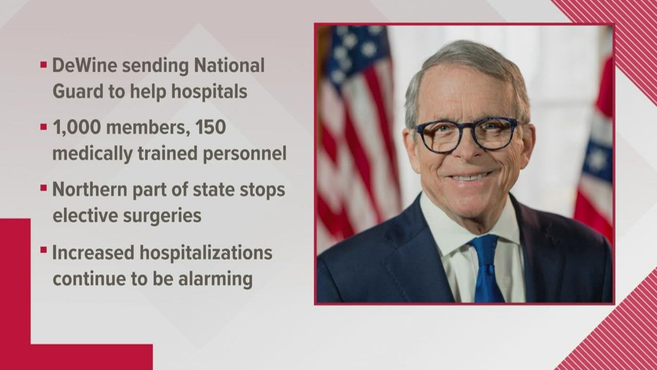 DeWine sends 1,050 Ohio National Guard members into hospitals to help ...