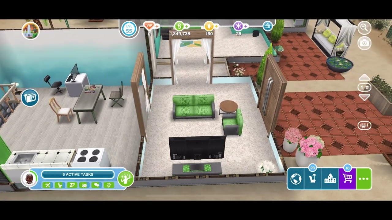 Sims FreePlay Guide to Write Mindful Memo Task at Tall Tree House at Palm Promenade