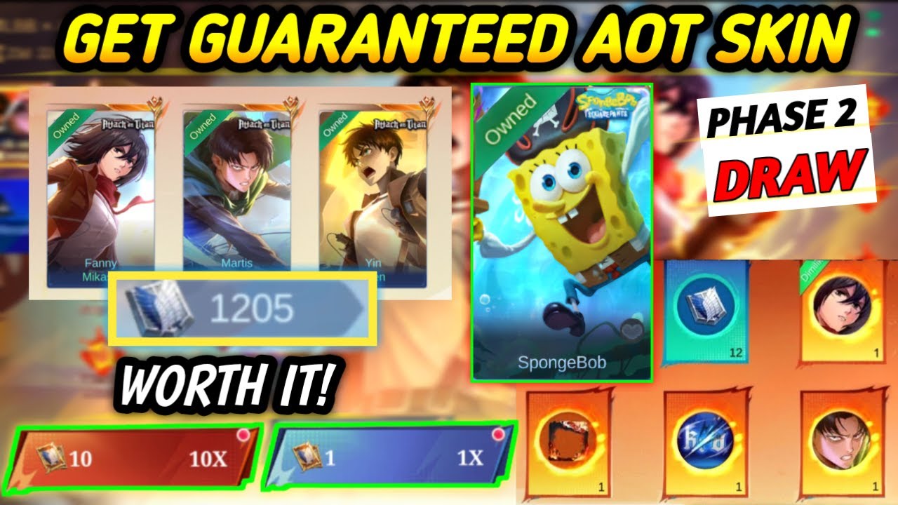 ЗАБЕРИТЕ СЕГОДНЯ!! ПОЛУЧИТЕ ГАРАНТИРОВАННЫЙ СКИН ИЗ «Атаки титанов» И КОЛЛАБОРАЦИИ СО СПАНЧБОБОМ!...