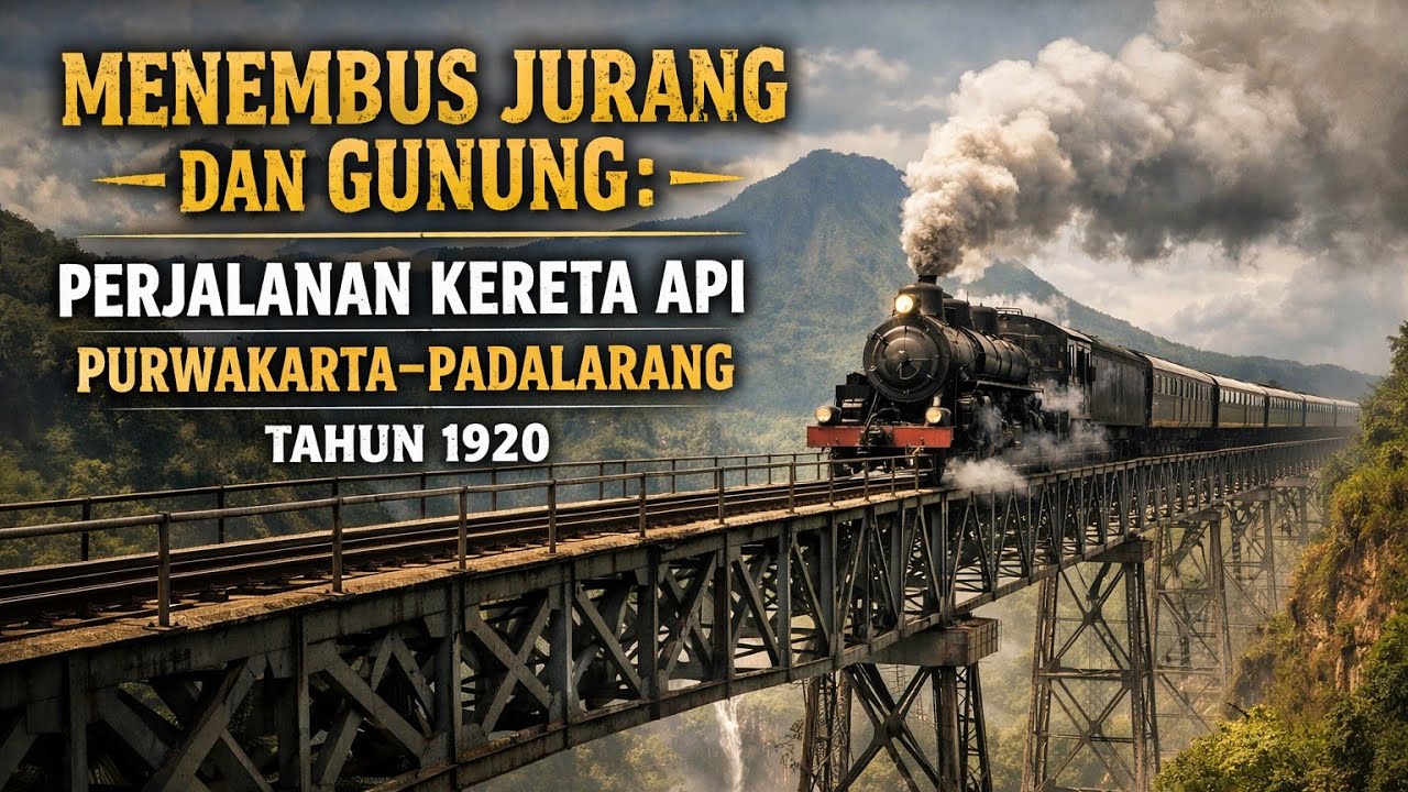 Menembus Jurang dan Gunung: Perjalanan Kereta Api Purwakarta–Padalarang Tahun 1920
