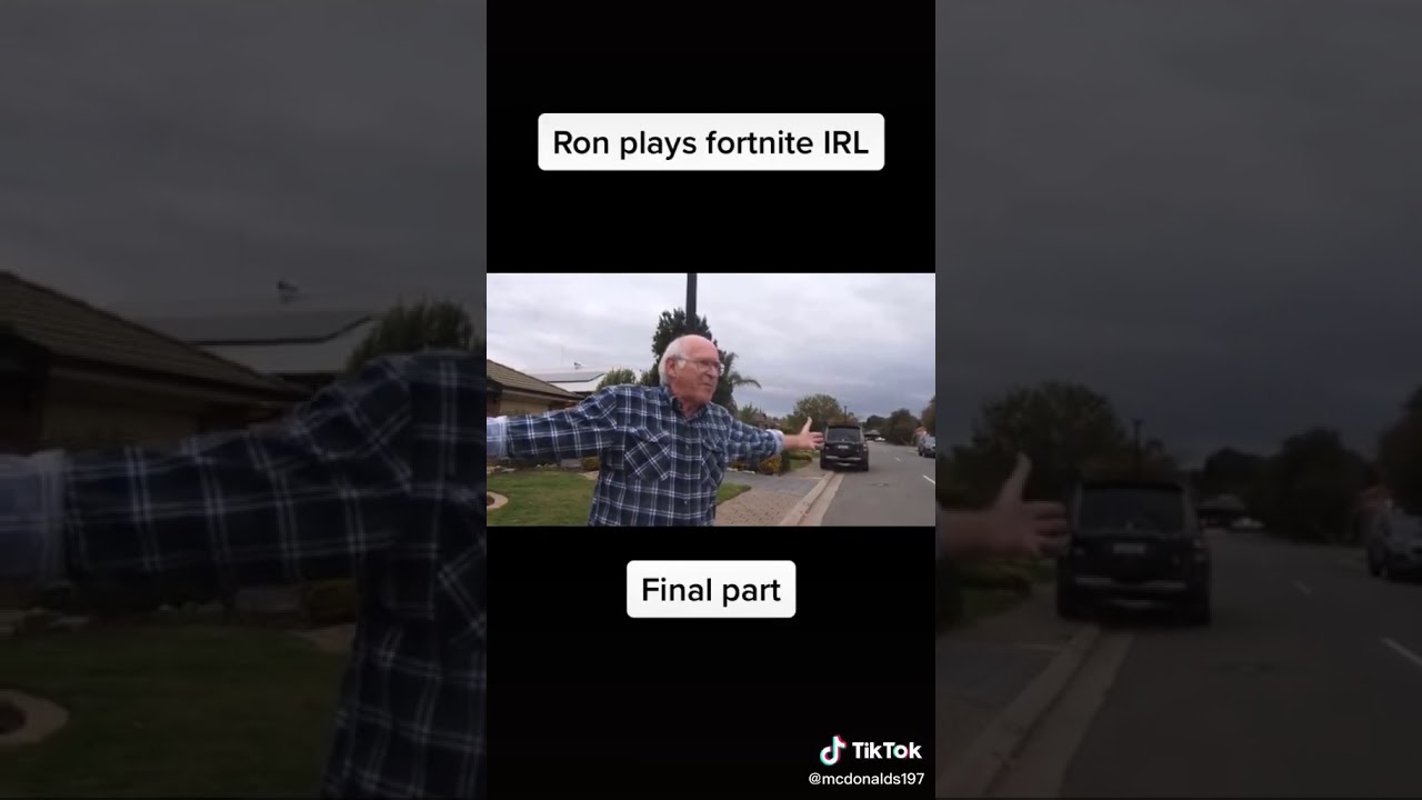Ron plays fortnite
