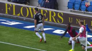 Scott Hogan's double against Brighton and Hove Albion from every angle