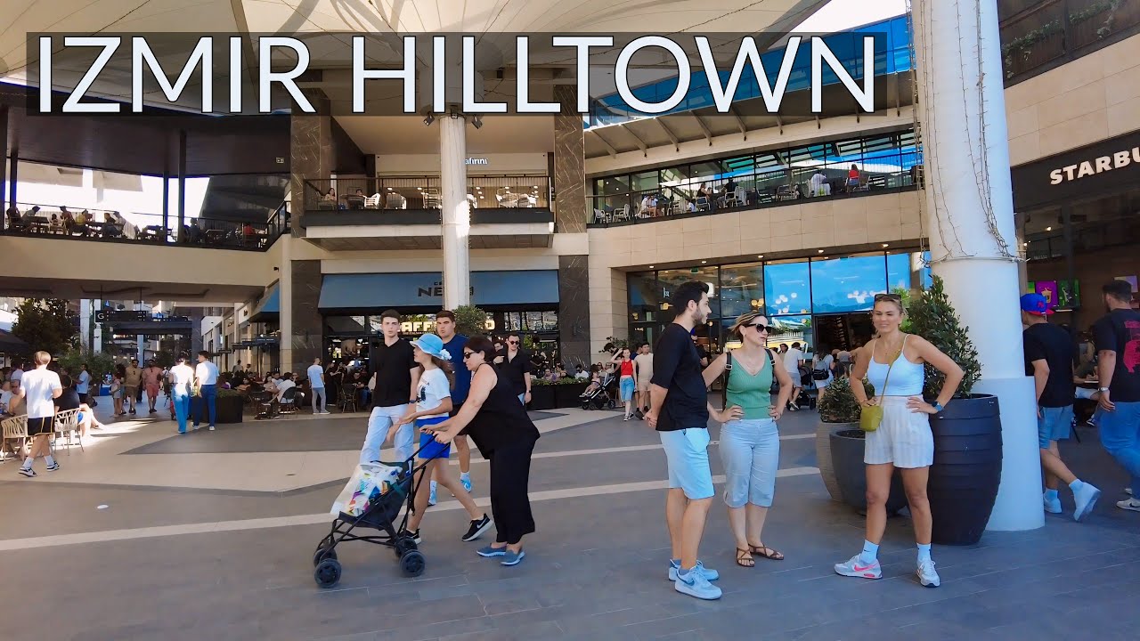 Explore İzmir's Hilltown Shopping Mall 4K Walking Tour (Summer 2024
