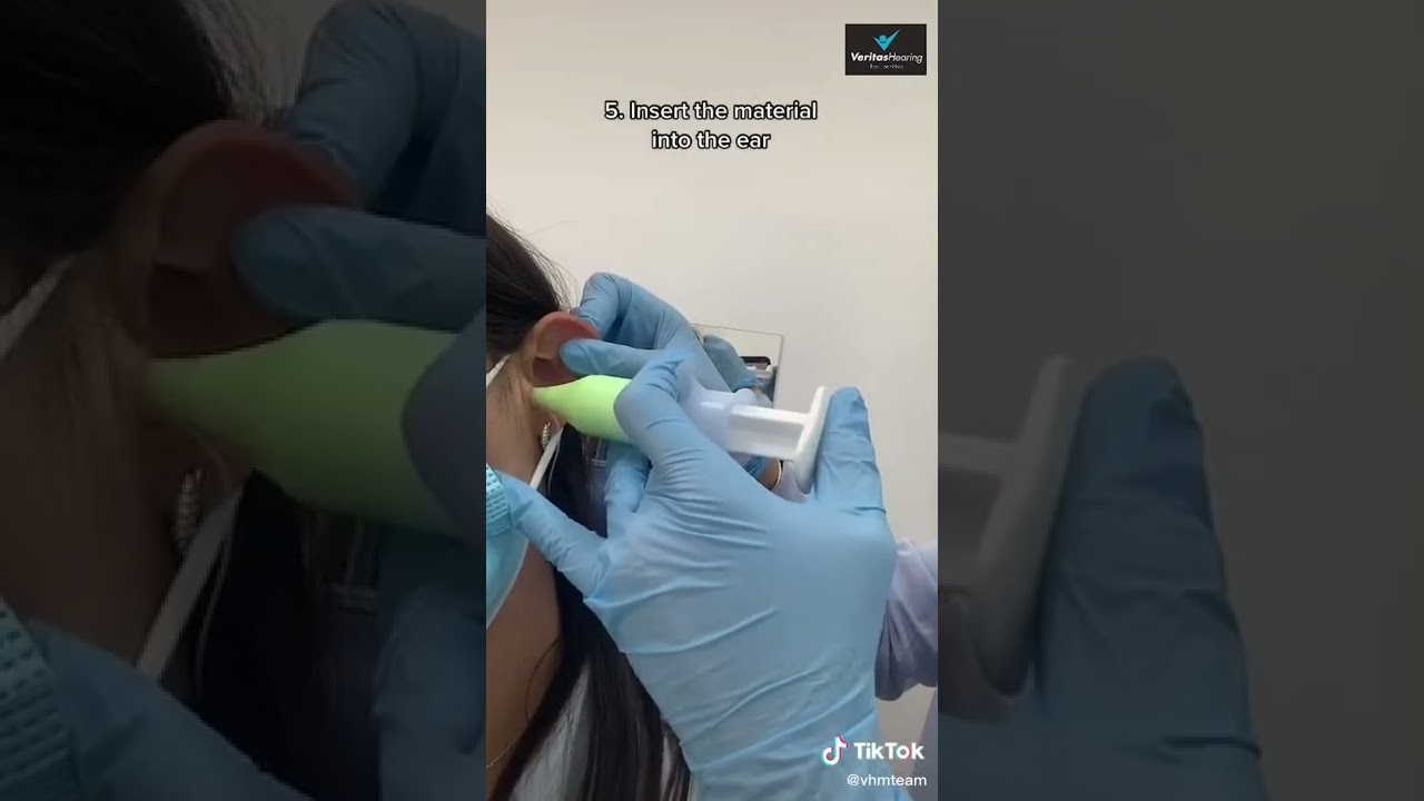 The process of making an ear impression