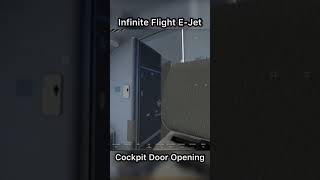 Infinite Flight 22.7 E-Jet Cockpit Door Opens! 👀 #infiniteflight #shorts #avgeek