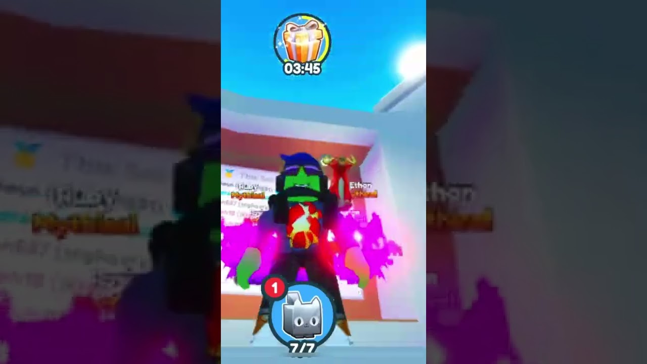 Hatching huge pixel cat