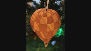 Handcrafted Inlaid Wood Ornaments