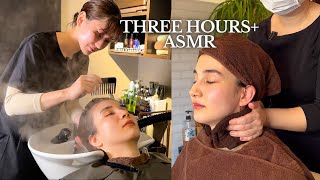 World's Best THREE HOURS ASMR Compilation of Japanese Head Bath (Soft Spoken)