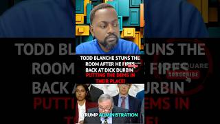 Dick durbin BELONGS IN THE RETIREMENT HOME. #senatehearing #toddblanche #jeffsquare #shorts