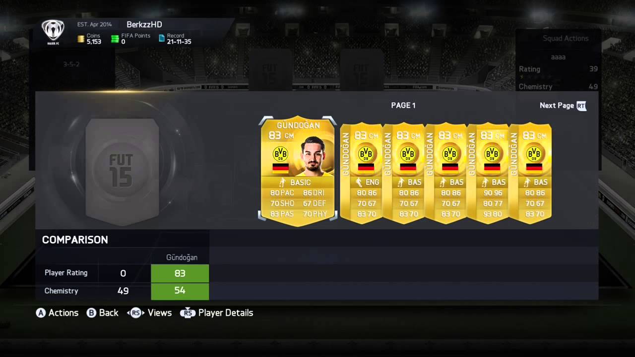 Fifa 15/squad builder 170k hybrid