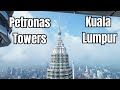 Visiting Petronas twin towers in Kuala Lumpur