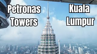 Visiting Petronas twin towers in Kuala Lumpur