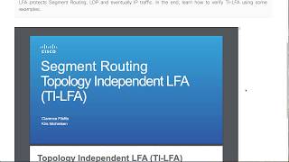 SR-TE - Topology Independent LFA (TI-LFA) - Part 1 screenshot 4