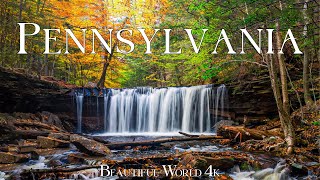 Pennsylvania 4K – A Tapestry of Fiery Autumn Colors Across Scenic Wilderness – Piano Music screenshot 2