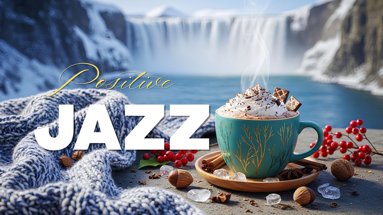 Cozy Winter Jazz Music ❄️ Gentle Snowfall & Fireplace Sounds for Ultimate Relaxation
