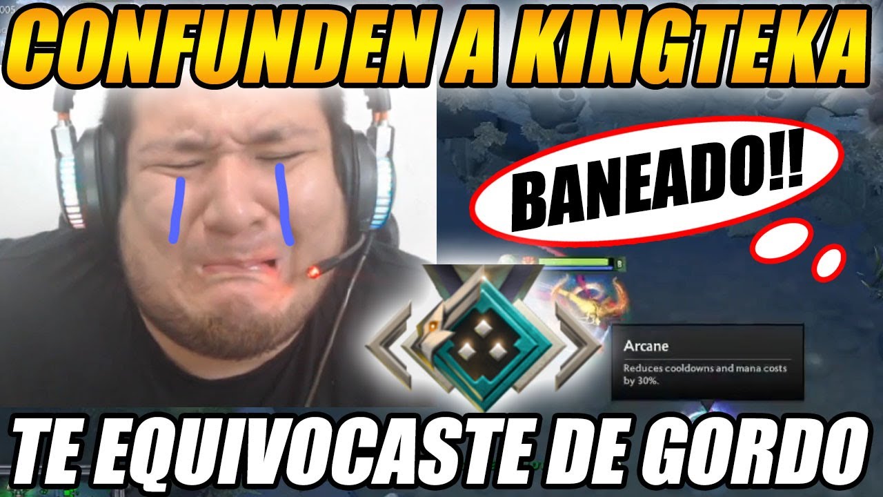 CONFUNDEN A KINGTEKA Y  LE DICEN BANEADO, NO IRÁS A UN TI, "TE CONFUNDISTE DE GORDO CAUSA" | DOTA 2