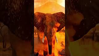 When Sunlight Hits Elephant Dust — The Most Magical Shot in Nature 🐘