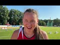 Martina Mazurová po kouli na MČR U23 2025