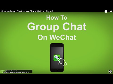 Comment Group Chat sur WeChat - WeChat Astuce # 2