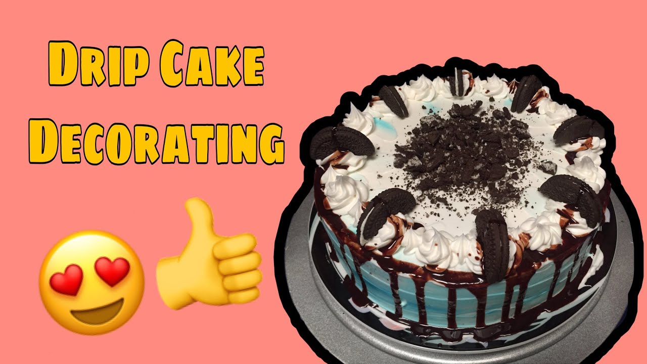 Simple Drip Cake Decorating YouTube