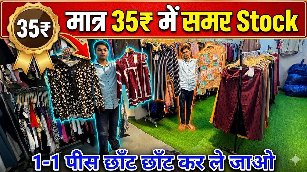35₹ Summer Stock | Export surplus summer | Export surplus wholesale market in delhi | Dp lifestyle 🔥