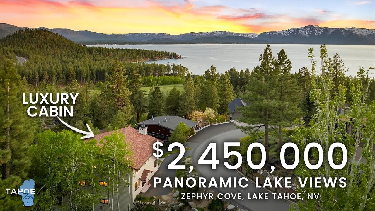 Inside a PANORAMIC Mountain and Lake View Home in Lake Tahoe Nevada