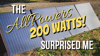 200 Watts On A Budget!! - AllPowers 200w Folding Panel