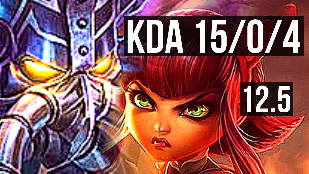 KASSADIN vs ANNIE (MID) | 15/0/4, Legendary, 66% winrate | EUW Master | 12.5