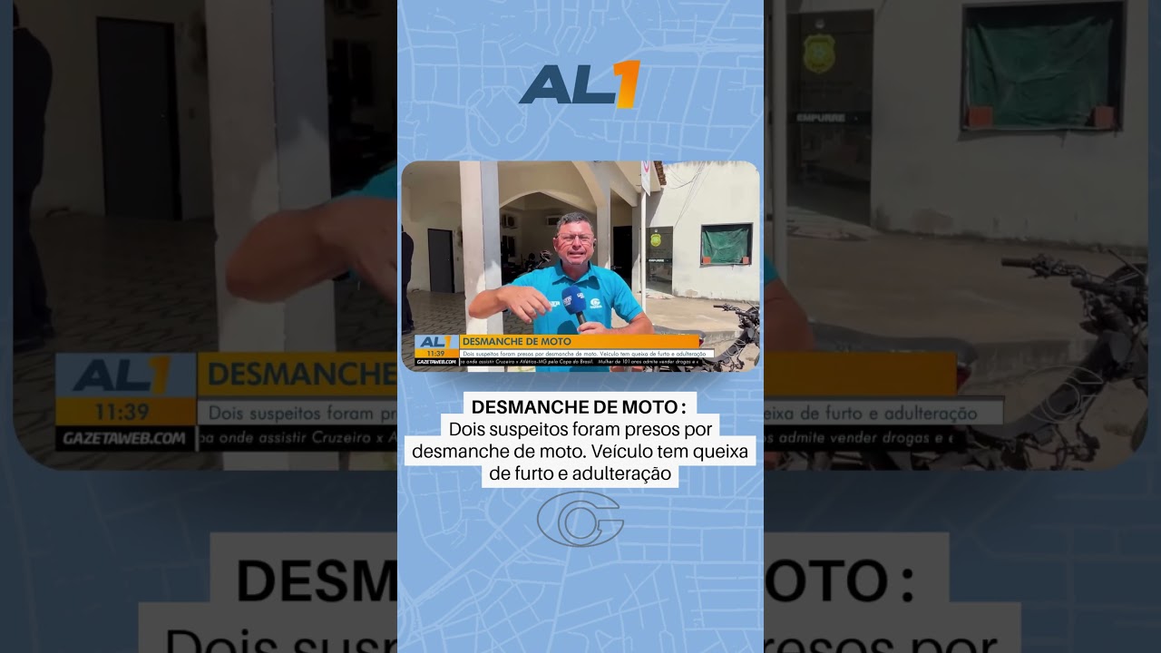 Dois suspeitos são presos por desmanche de moto