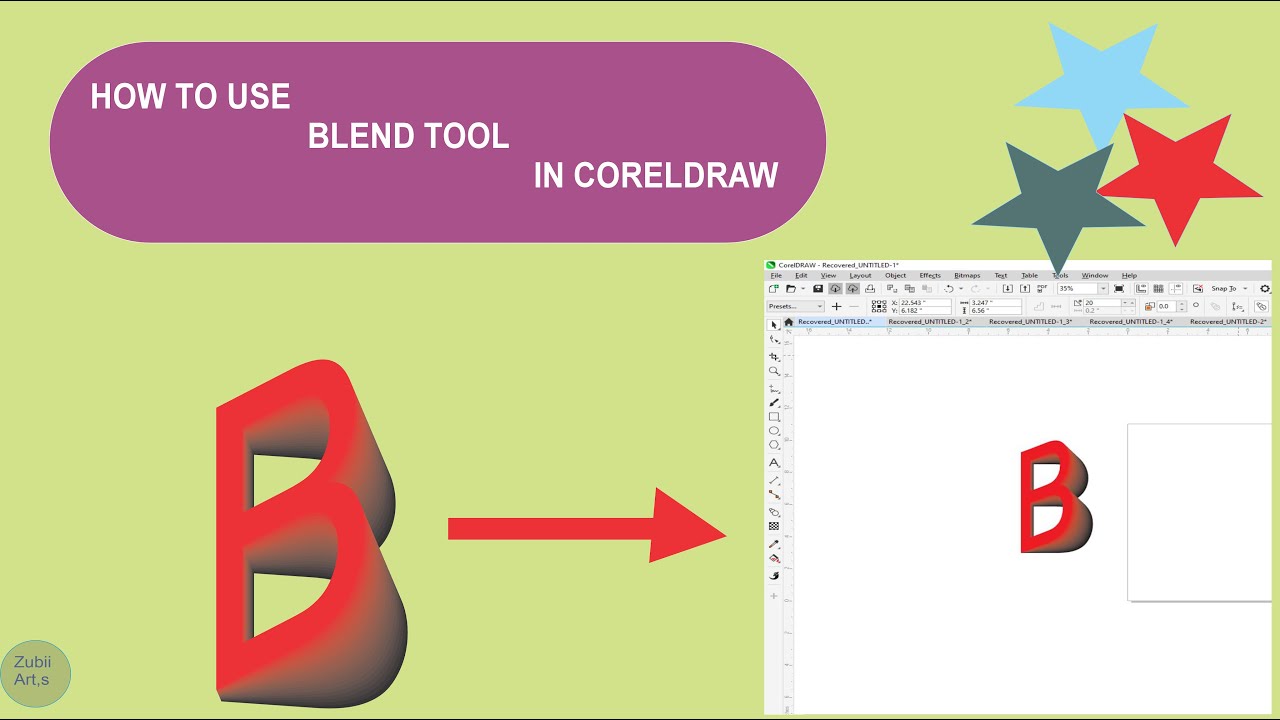 How to Use the Blend Tool in CorelDRAW | Easy Tutorial for Beginners