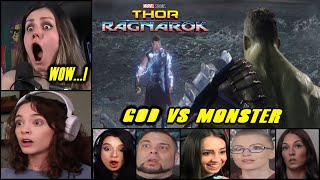 Reactors Reaction Thor vs Hulk Fight Scene in Thor Ragnarok | Mapkrish