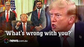 Trump snaps at reporters in wild Oval Office presser
