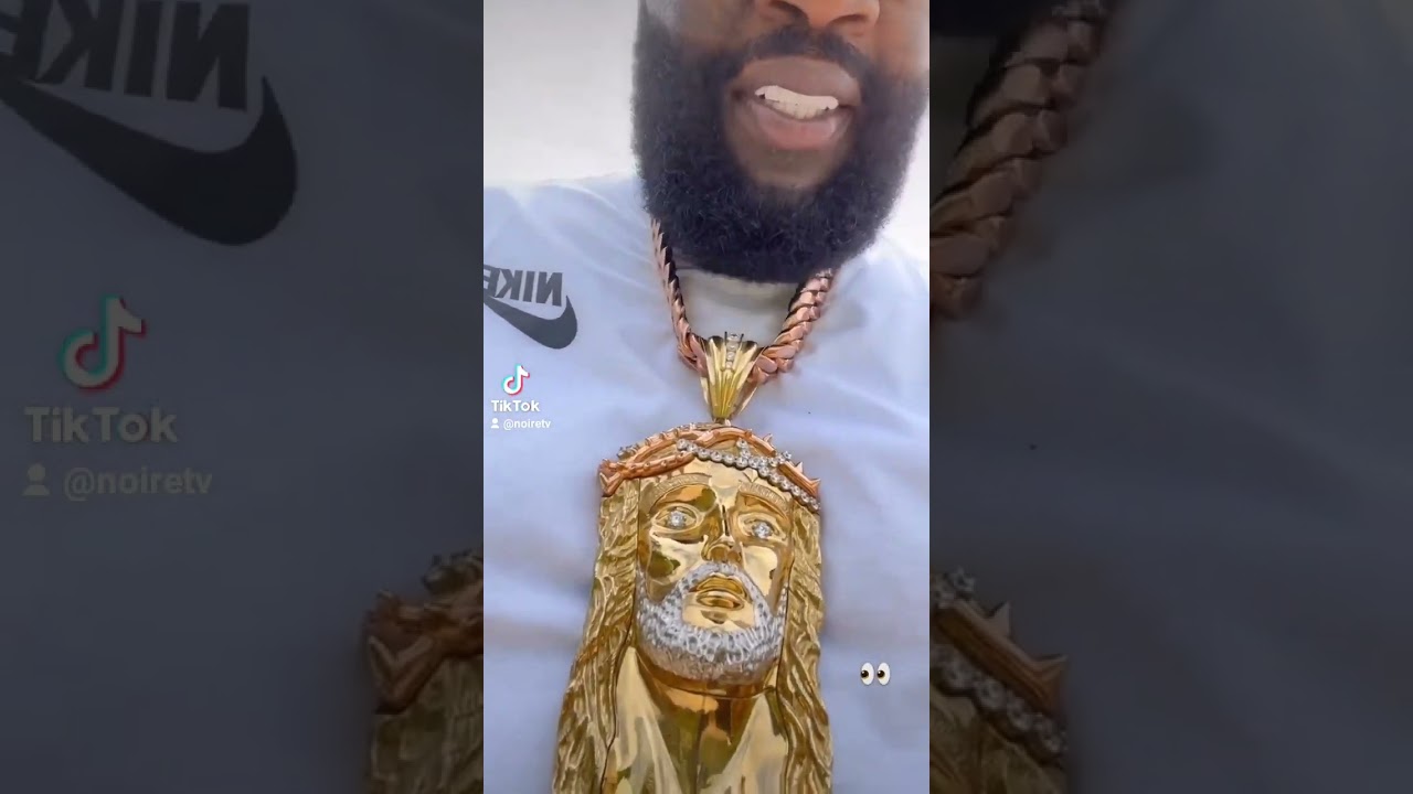 Rick Ross With A Big Jesus Piece!! 