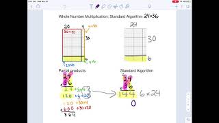 Whole Number Multiplication: Standard Algorithm