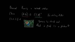 Proving a subset relation