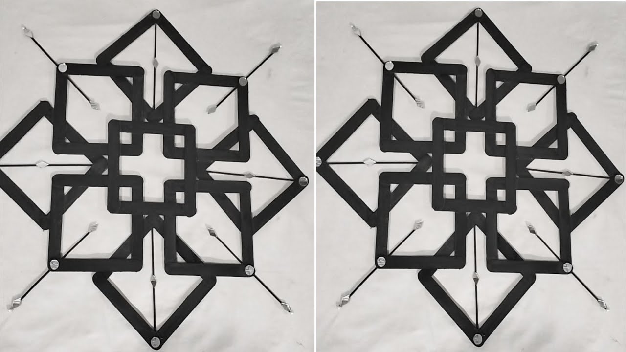 DIY icecream sticks wallhanging| Beautiful and easy walldecore showpiece 